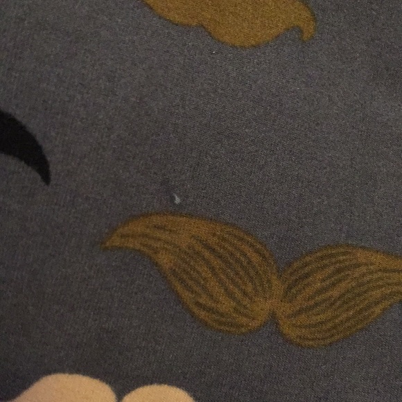 LuLaRoe mustache OS leggings - Picture 2 of 3